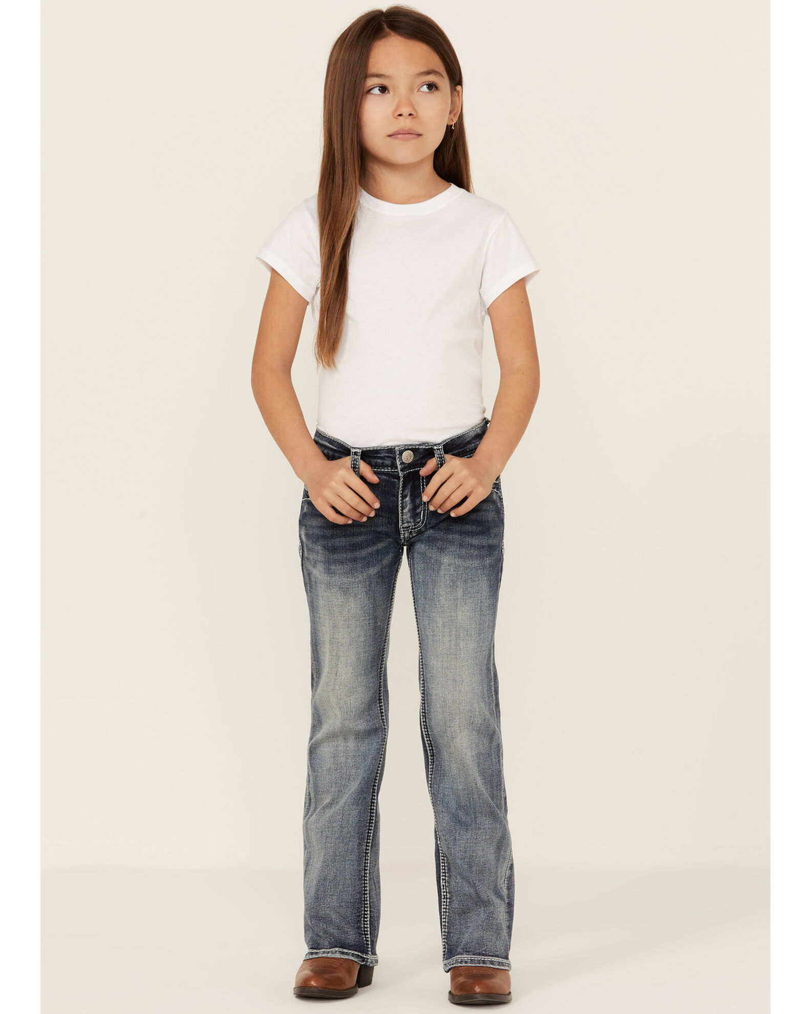 Little girl bootcut jeans online