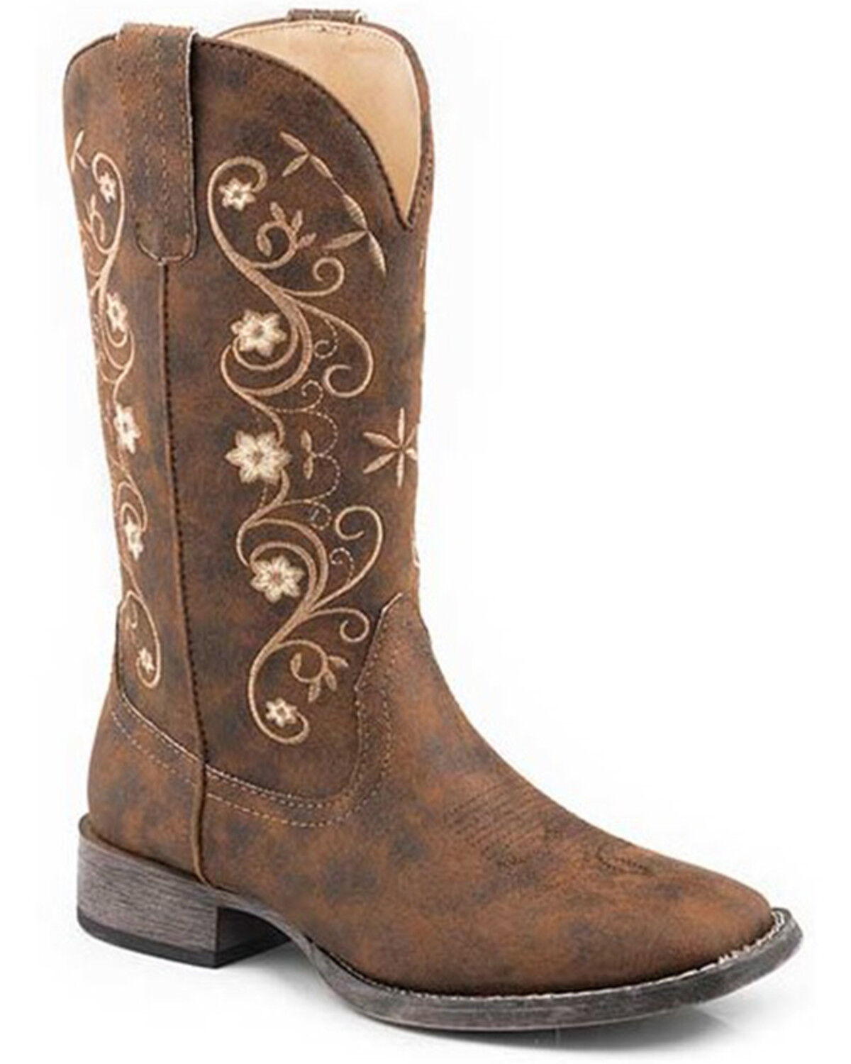 Image #1 - Roper Women's Bailey Western Boots - Square Toe, Brown, hi-res
