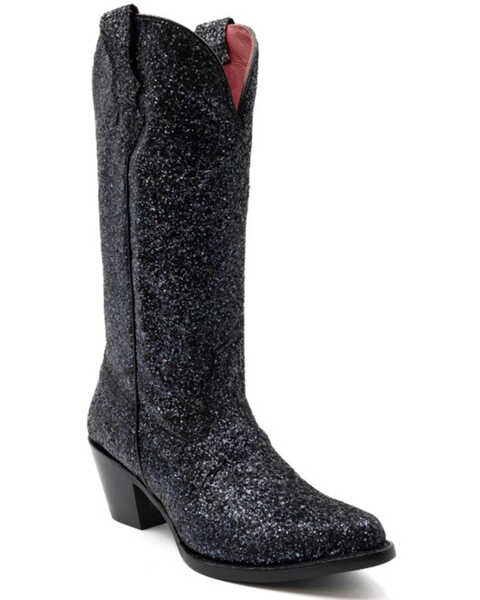 Ferrini Women's Dazzle Western Boots - Pointed Toe , Black, hi-res