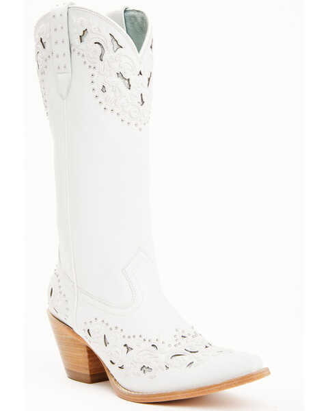 Shyanne Women's Danitza Western Boots - Snip Toe, White, hi-res