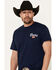 Image #3 - Coors Men's Boot Barn Exclusive Logo Steer Head Short Sleeve Graphic T-Shirt, Navy, hi-res