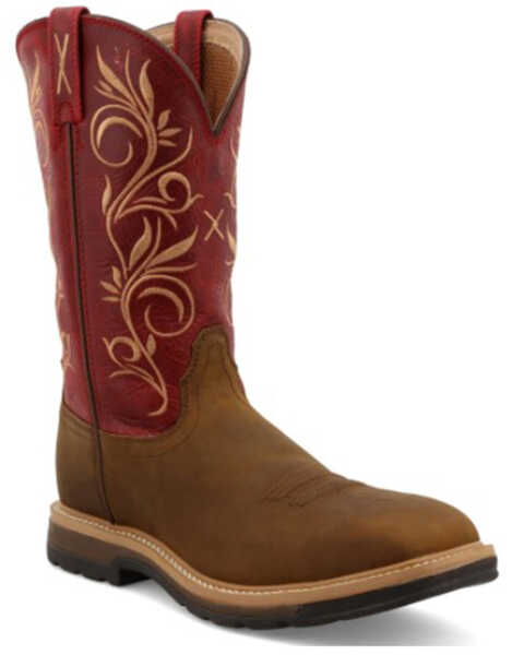 Image #2 - Twisted X Women's Western Work Boots - Steel Toe , Distressed, hi-res
