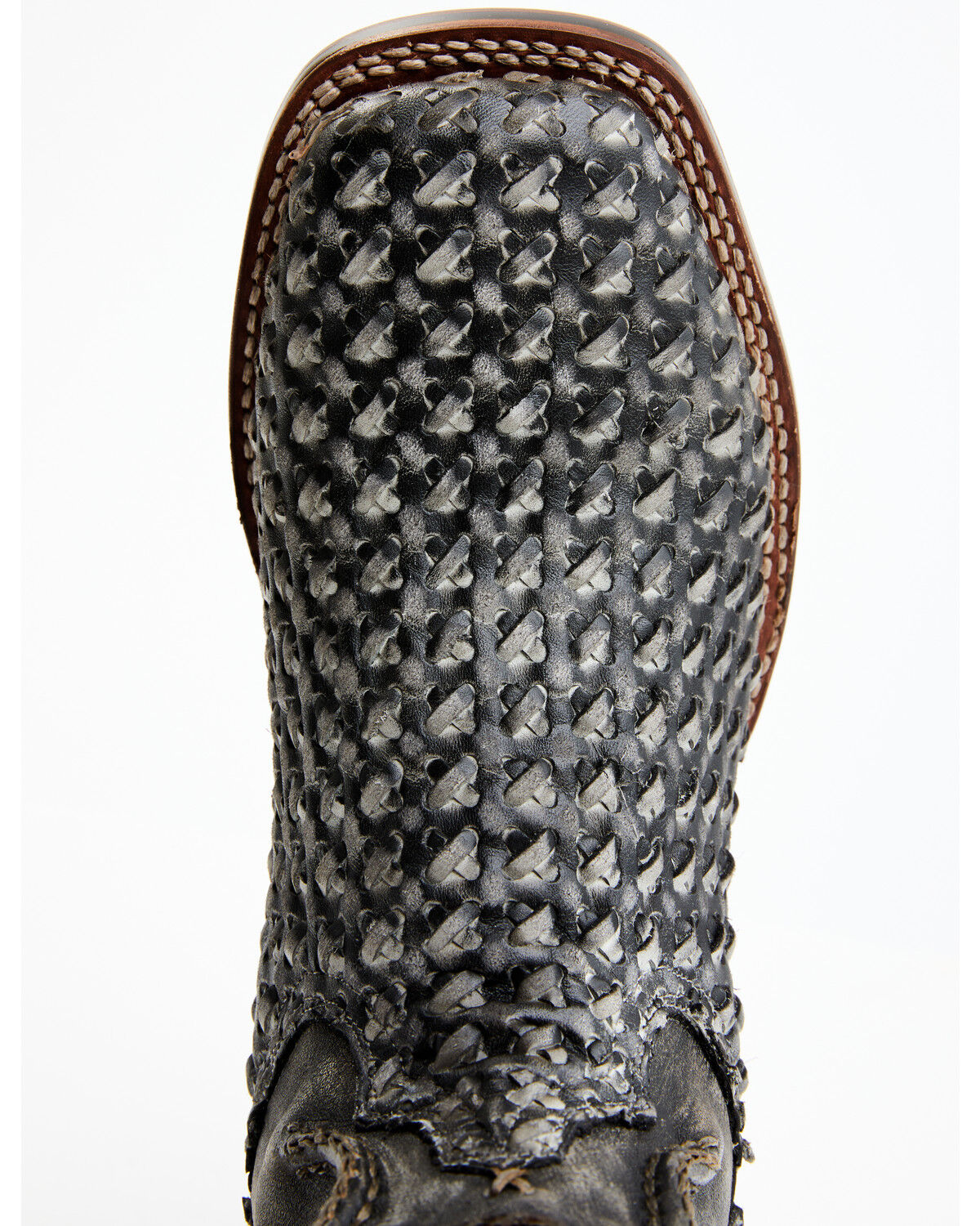 Image #6 - Dan Post Men's Stanley Basket Weave Western Boots - Broad Square Toe , , hi-res