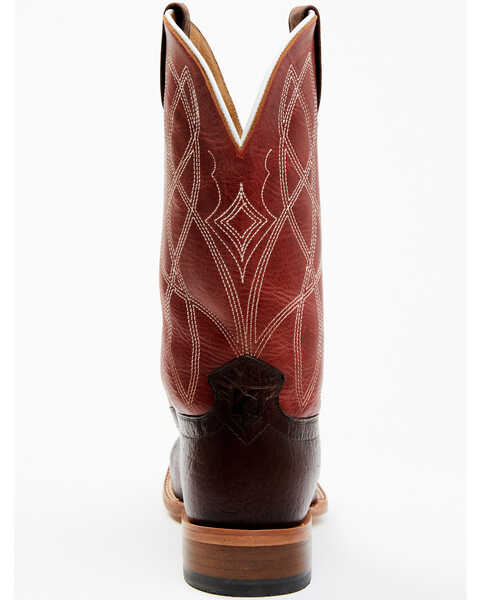 Image #5 - RANK 45® Men's Deuce Western Boots - Broad Square Toe, Red/brown, hi-res