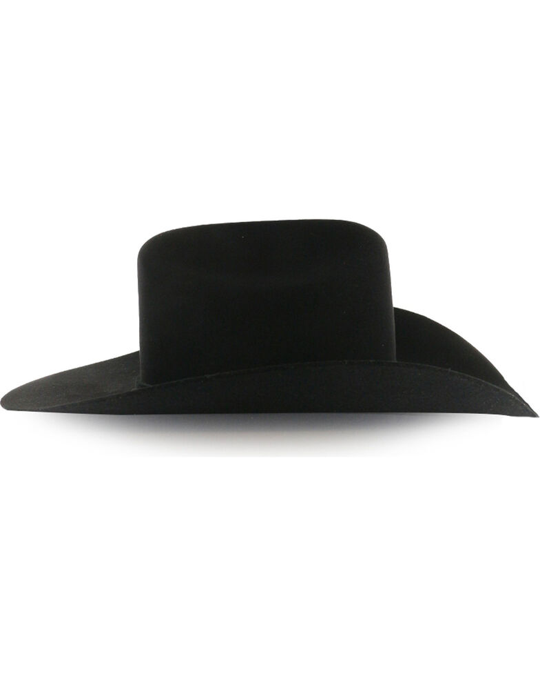 Rodeo King Men's Low Rodeo 7X Felt Cowboy Hat, Black, hi-res