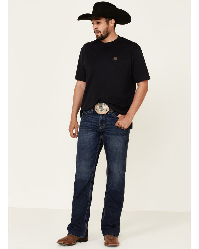 Cody James Men's Billet Rigid Medium Wash Regular Bootcut Jeans , Blue, hi-res