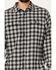 Image #3 - Brothers and Sons Men's Everyday Plaid Button Down Western Flannel Shirt , Black, hi-res