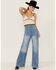 Image #4 - Flying Tomato Women's Contrast Knit Sweater Cami, Cream, hi-res