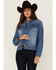 Image #2 - RANK 45® Women's Signature Denim Rancher Jacket, Medium Wash, hi-res