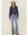 Image #3 - Ariat Women's Zoe Medium Wash Mid Rise Trouser Stretch Denim Jeans, Medium Wash, hi-res