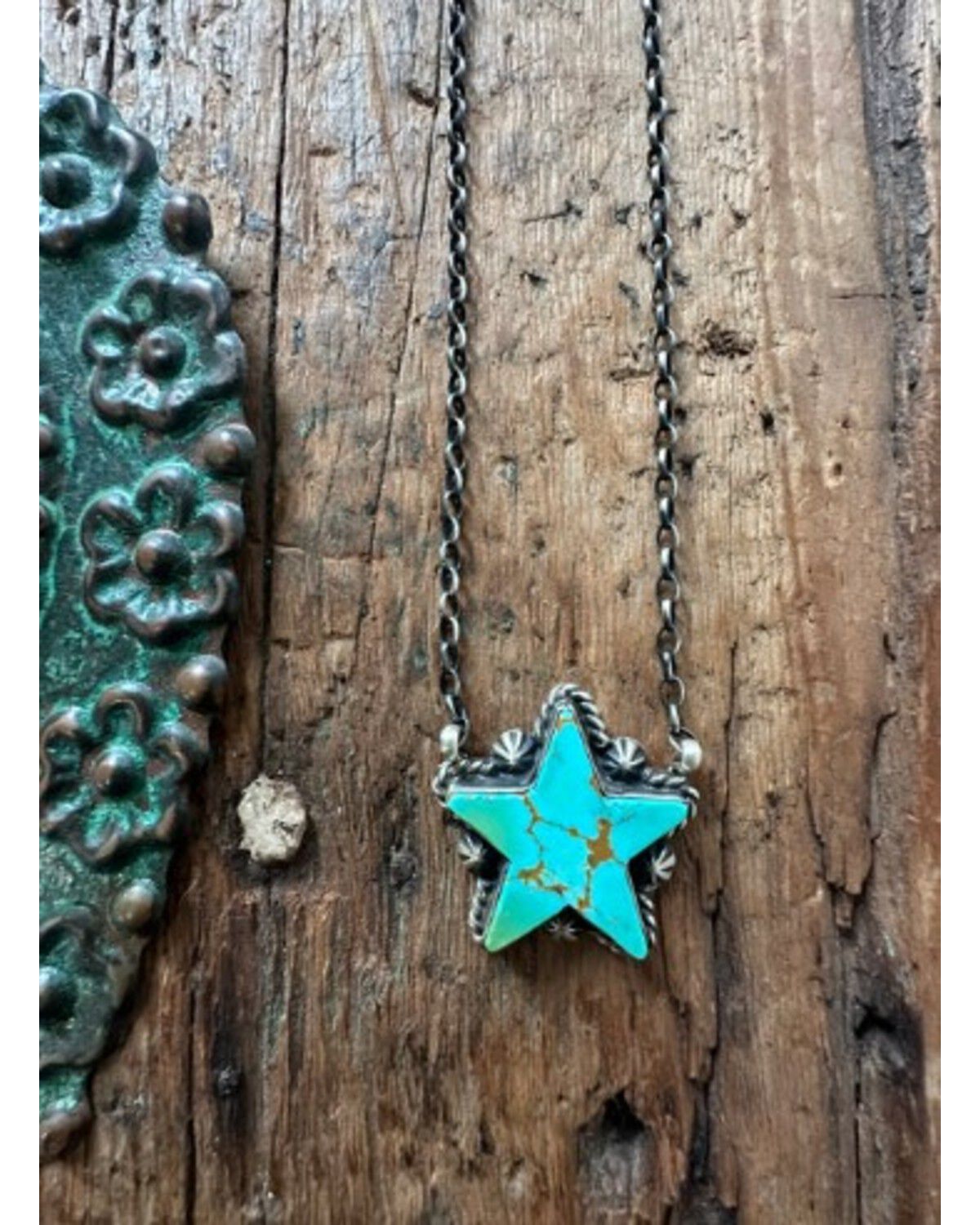 Image #1 - Cinnabar Ranch Co Women's Kingman Necklace, Turquoise, hi-res