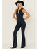 Image #1 - Show Me Your Mumu Women's Jacksonville Dark Wash Denim Jumpsuit, , hi-res