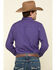 Wrangler Silver Edition Men's Purple Checotah Geo Print Long Sleeve Western Shirt , Purple, hi-res