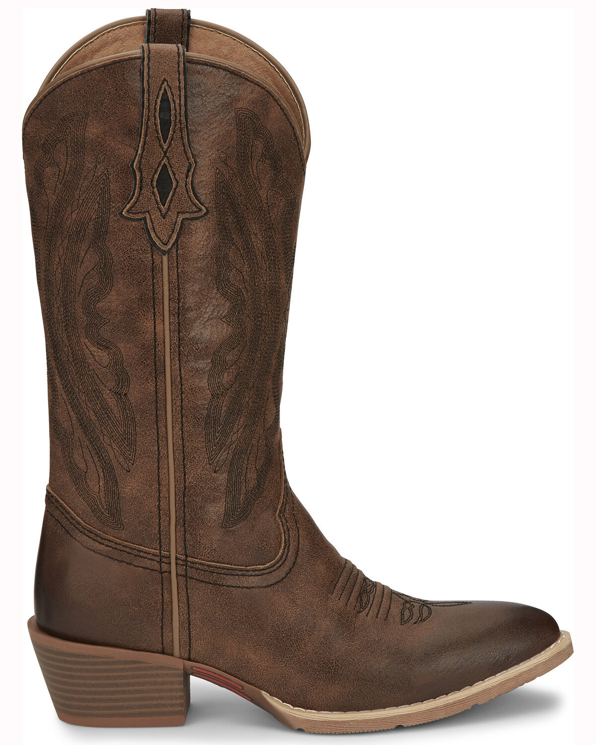 justin round toe womens boots