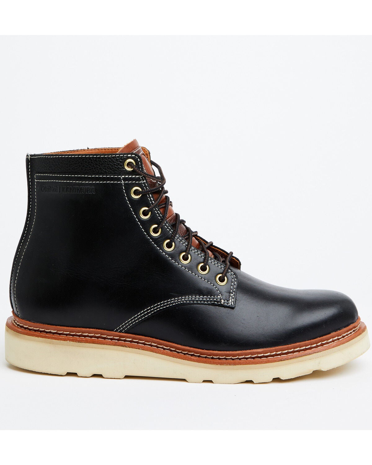 OluKai Men's Pāhi Chukka Work Boots - Soft Toe, Black