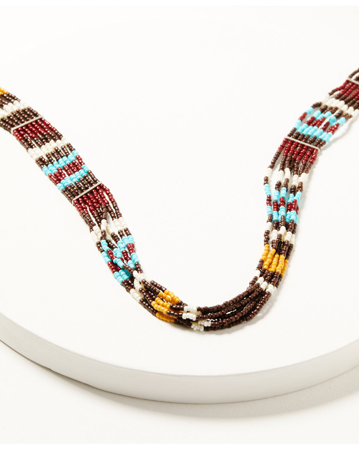 Image #1 - Shyanne Women's Frontier Seed Bead Layered Necklace, Turquoise, hi-res
