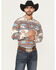 Image #1 - RANK 45® Men's Bodo Southwestern Print Long Sleeve Performance Western Shirt, Ivory, hi-res