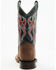 Image #5 - Old West Boys' Embroidered Western Boots - Square Toe, Brown, hi-res