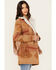 Image #2 - Idyllwind Women's Nettie Sherpa Collar Tonal Blanket Coat, Medium Brown, hi-res
