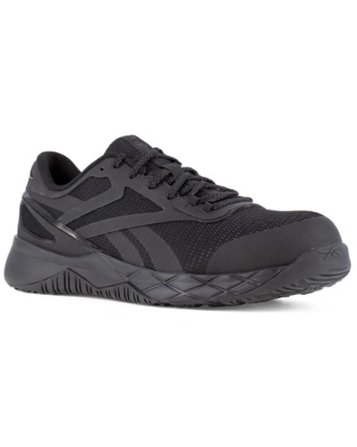 Image #1 - Reebok Women's Nanoflex TR Athletic Work Shoes - Composite Toe, Black, hi-res