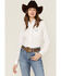 Image #1 - Kimes Ranch Women's Logo Long Sleeve Button-Down Western Shirt, White, hi-res