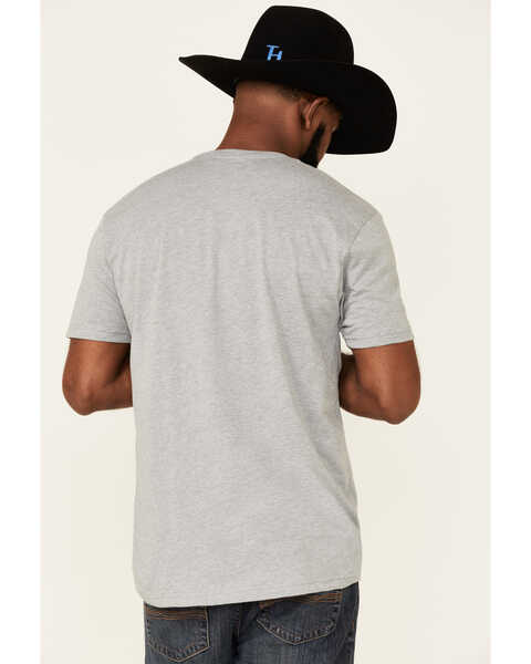 Image #4 - Kimes Ranch Men's Gray Broken Stripe Logo Short Sleeve T-Shirt , Grey, hi-res