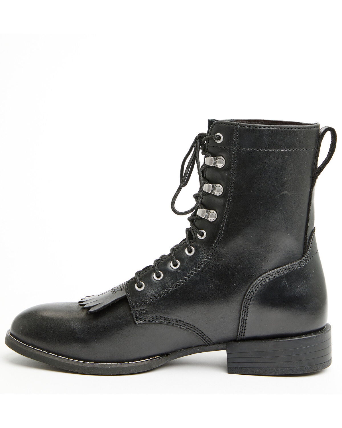 Image #3 - Cody James Men's 8" Highland Lace-Up Boots - Round Toe, Black, hi-res