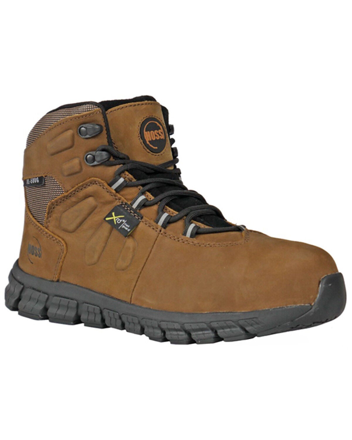 Hoss Men's Tikaboo Ultra Light Lace-Up Work Boots - Composite Toe, Brown, hi-res