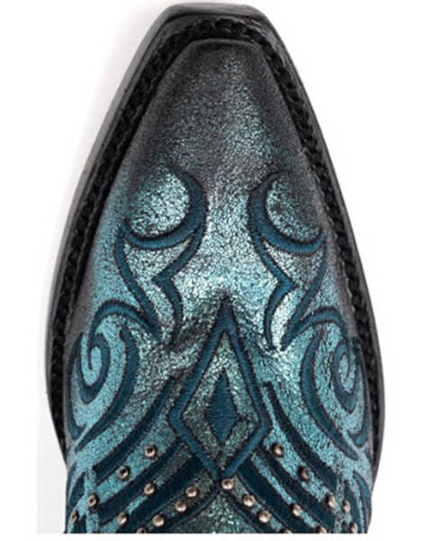 Image #6 - Ferrini Women's Masquerade Western Boots - Snip Toe , Multi, hi-res