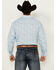 Image #4 - Panhandle Select Men's Paisley Print Long Sleeve Snap Western Shirt - Tall, Light Blue, hi-res