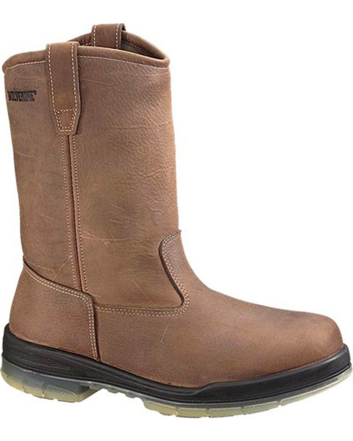 Wolverine Men's DuraShocks&reg; Insulated Waterproof Wellington Boots - Round Toe, Brown, hi-res
