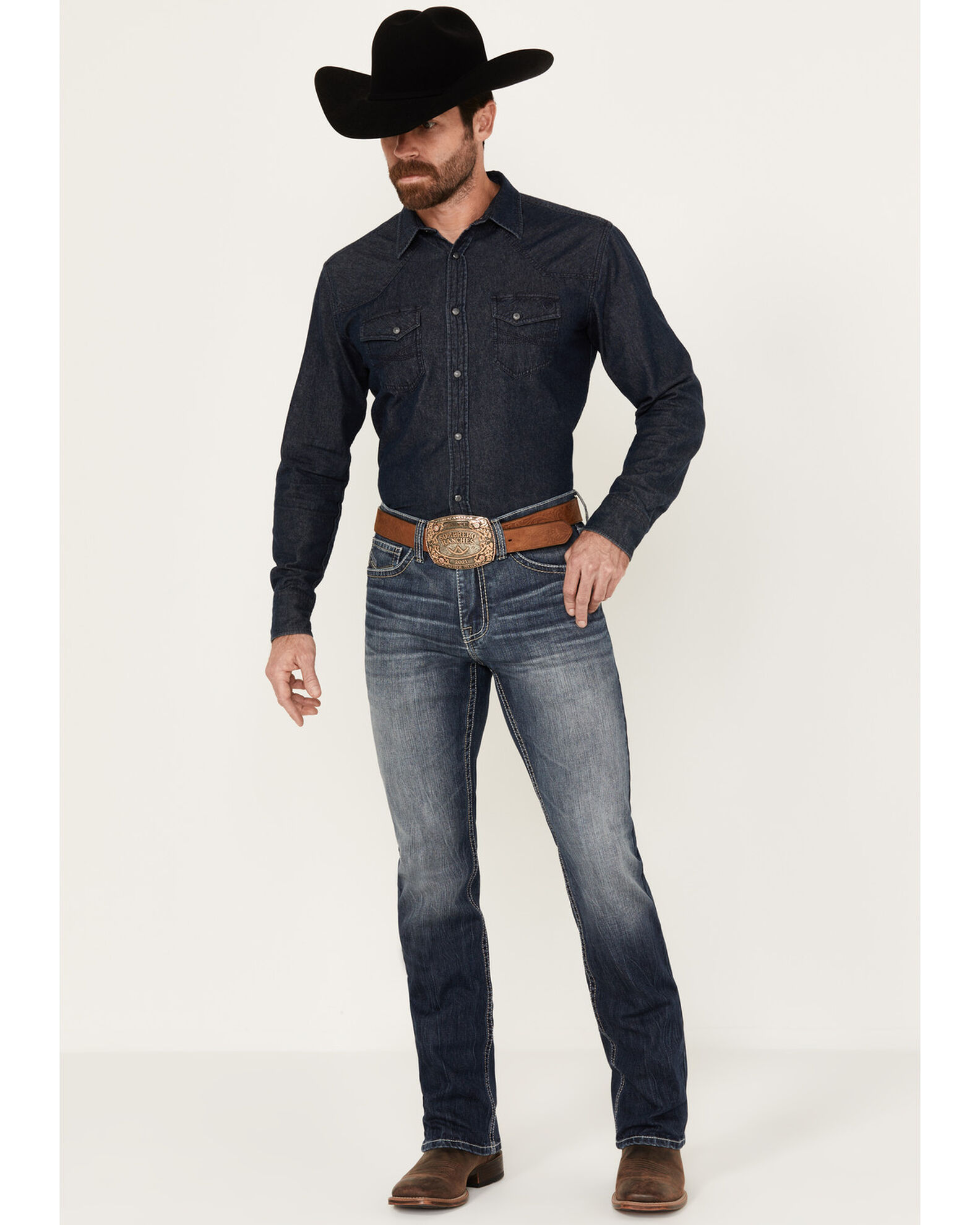 Cody James Men's Starlight Dark Wash Slim Straight Stretch