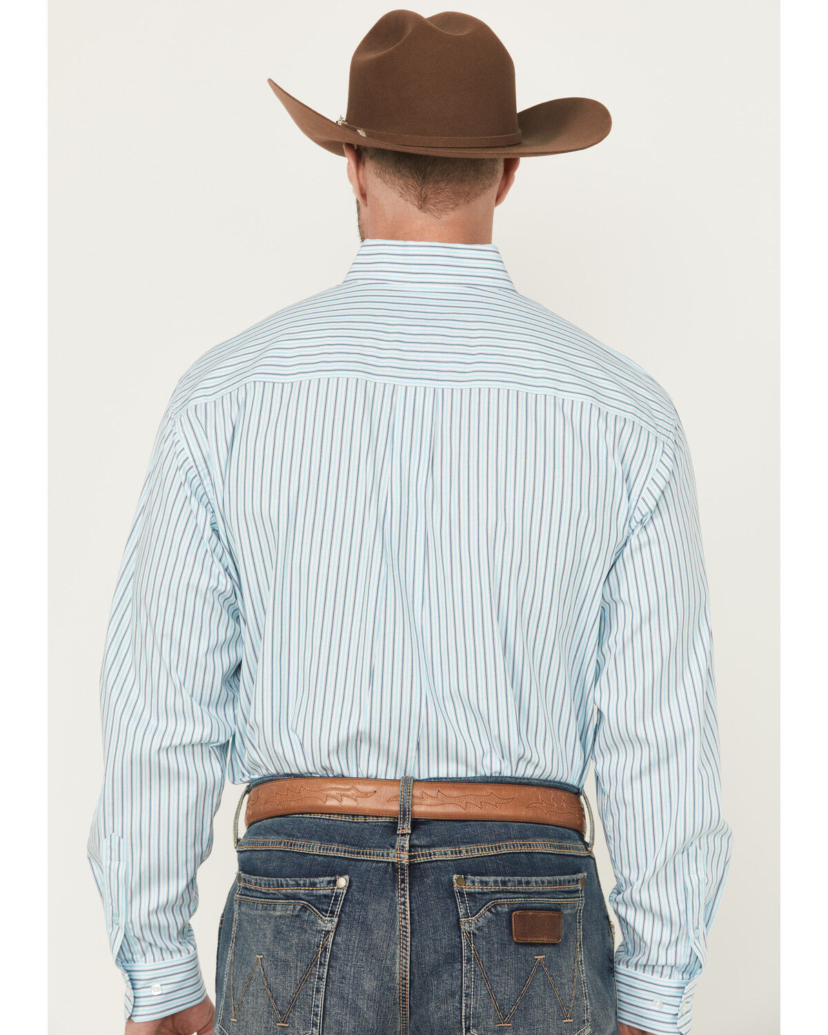 Image #4 - Cinch Men's Striped Long Sleeve Button-Down Stretch Western Shirt, White, hi-res