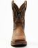 Image #4 - Durango Men's Rebel Western Performance Boots - Square Toe, Brown, hi-res