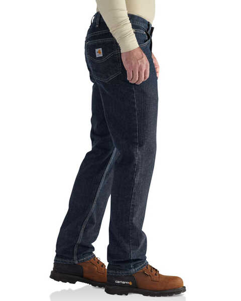 Image #6 - Carhartt Men's FR RuggedFlex Traditional Fit Jeans, Indigo, hi-res