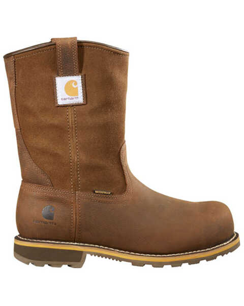Image #2 - Carhartt Men's Waterproof Western Work Boots - Soft Toe, Chestnut, hi-res