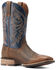 Image #1 - Ariat Men's Slingshot Rowdy Western Performance Boots - Broad Square Toe, Brown, hi-res