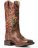 Image #1 - Ariat Women's Cedar Leopard Print Circuit Rosa Western Boot - Broad Square Toe , , hi-res