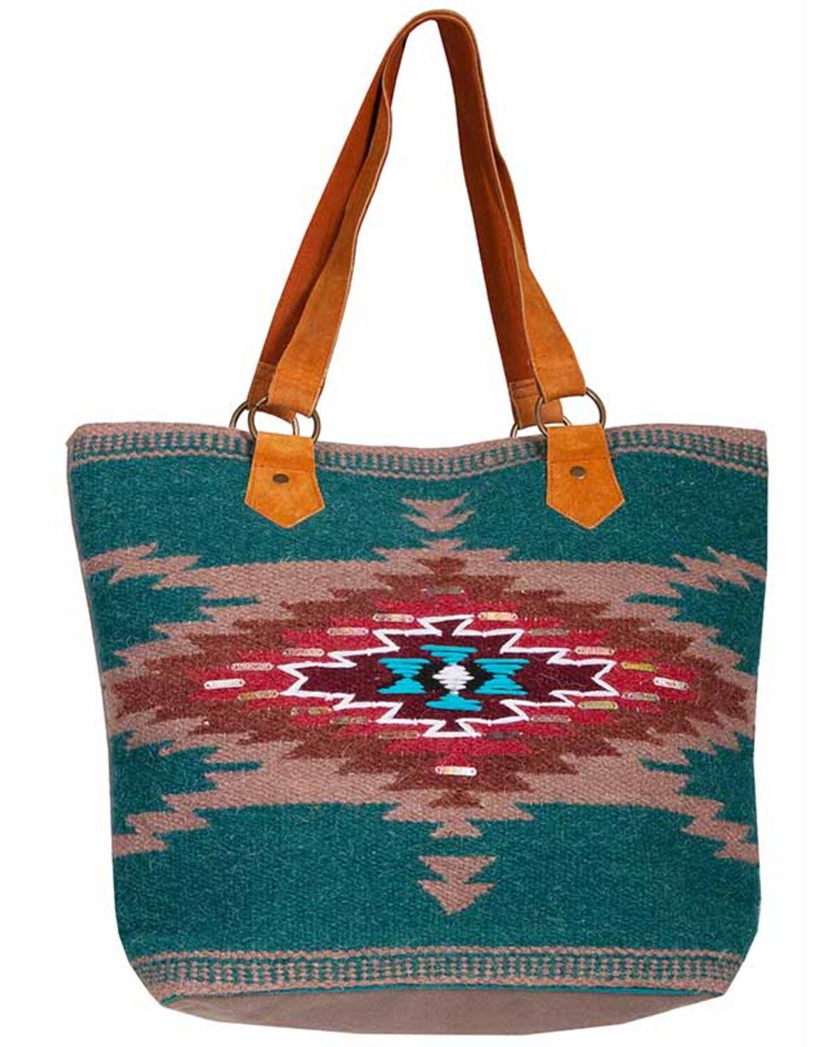 Scully Women's Woven Southwestern Print Tote, Multi, hi-res