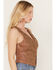 Image #2 - Shyanne Women's Embellished Leather Vest, Brown, hi-res