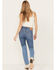 Image #3 - Levi's Women's Medium Wash 501 Pieced Destructed Jeans, Medium Wash, hi-res