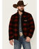Image #1 - Pendleton Men's Buffalo Plaid Lone Fir Zip-Front Fleece Jacket , Red, hi-res