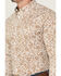 Image #3 - Cody James Men's Waylen Floral Print Long Sleeve Button-Down Stretch Western Shirt, Brown, hi-res