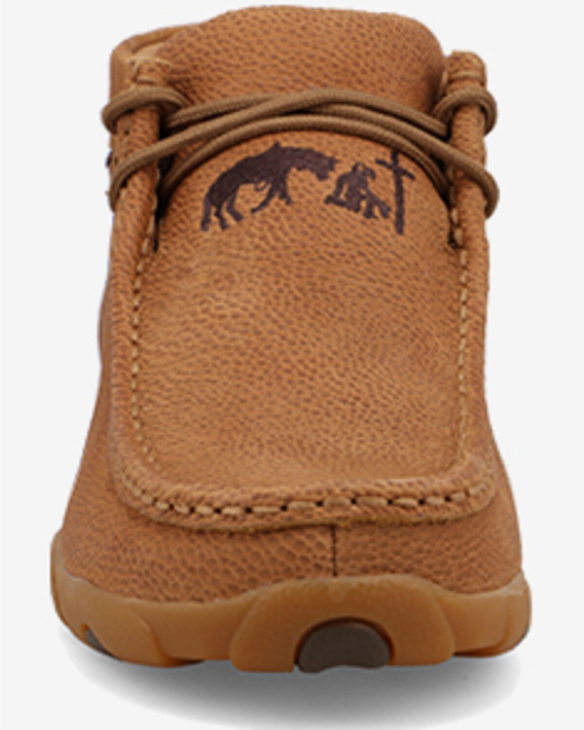 Image #4 - Twisted X Women's Chukka Driving Mocs, Chestnut, hi-res