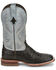 Image #2 - Tony Lama Men's Searcy Exotic Full Quill Ostrich Western Boots - Broad Square Toe, Dark Blue, hi-res