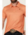 Image #3 - Rock & Roll Denim Men's Geo Print Short Sleeve Stretch Polo Shirt, Orange, hi-res