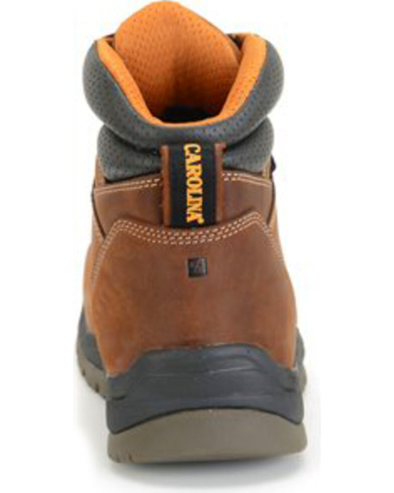 Carolina Men's 6" Brown Waterproof Work Boots - Broad Composite Toe, Brown, hi-res