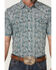 Image #3 - Cody James Men's Vista Paisley Print Short Sleeve Snap Western Shirt, Blue, hi-res