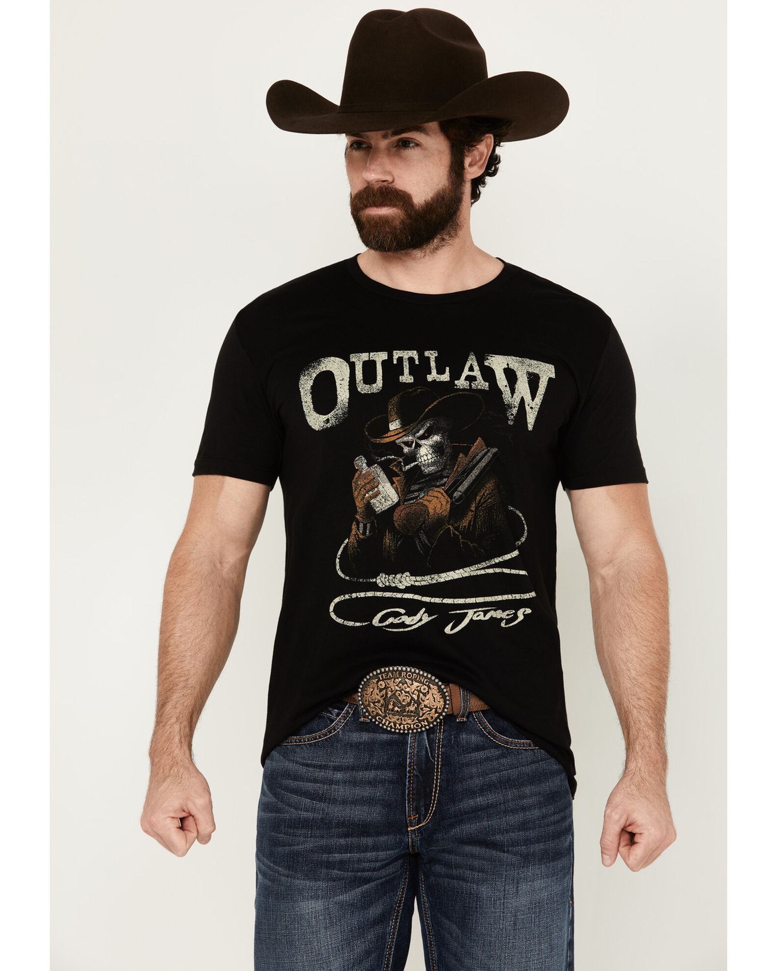 Cody James Men s Outlaw Short Sleeve Graphic T Shirt Country Outfitter