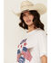 Image #2 - Show Me Your Mumu Women's USA Short Sleeve Graphic Tee , White, hi-res